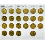 Zestaw, 2 złote GOLD NORDIC 1996-1999 (65 szt.)