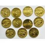 Zestaw, 2 złote GOLD NORDIC 1996-1999 (65 szt.)