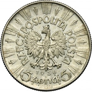Piłsudski, 5 złotych 1936