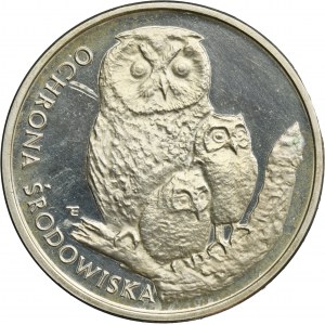 500 złotych 1986 Ochrona Środowiska Sowa z młodymi