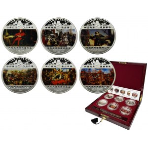Set, Malawi, 50 Kwacha 2009-2010 with paintings by Jan Matejko (6 pcs.)