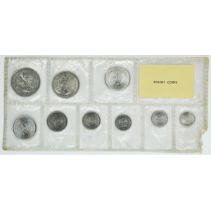 Zestaw, Polskie Monety Aluminiowe 1949-1975 (9 szt.)