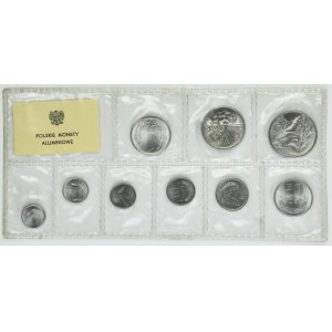 Zestaw, Polskie Monety Aluminiowe 1949-1975 (9 szt.)