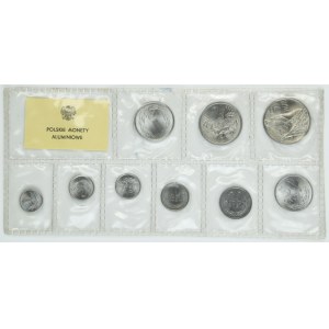 Zestaw, Polskie Monety Aluminiowe 1949-1975 (9 szt.)