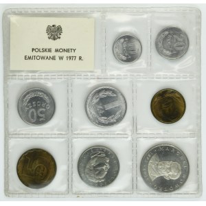 Zestaw, Polskie Monety Emitowane w 1977 (8 szt.)