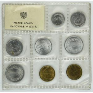 Zestaw, Polskie Monety Emitowane w 1978 (8 szt.)
