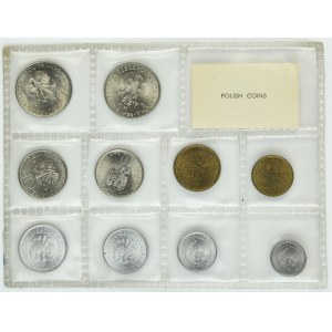 Zestaw, PRL, Polskie Monety Emitowane w 1975 (10 szt.)