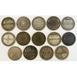 Ensemble, Autriche, médailles du calendrier Jahresregent (14 pcs.)