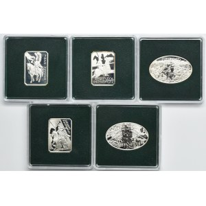Zestaw, 10 złotych 2006-2010 (5 szt.)