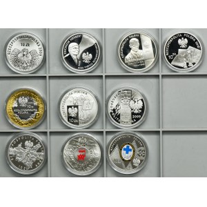 Zestaw, 10 złotych 2002-2010 (10 szt.)