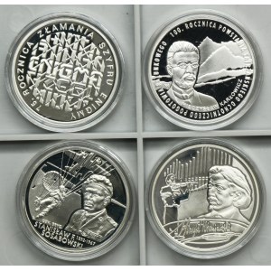 Zestaw, 10 złotych 2001-2009 (4 szt.)