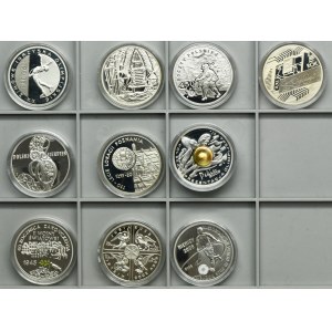 Zestaw, 10 złotych 2000-2008 (10 szt.)