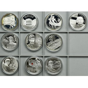 Zestaw, 10 złotych 2002-2010 (10 szt.)