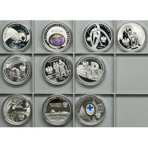 Zestaw, 10 złotych 2002-2010 (10 szt.)