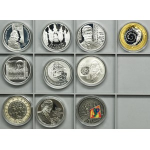 Zestaw, 10 złotych 2000-2008 (10 szt.)