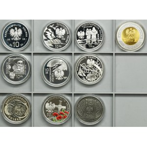 Zestaw, 10 złotych 2000-2008 (10 szt.)