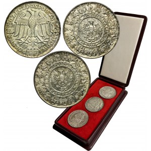 Zestaw, Mieszko i Dąbrówka 100 złotych 1966 - próby oraz obiegowa (3 szt.)