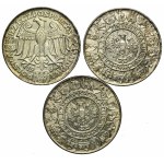 Zestaw, Mieszko i Dąbrówka 100 złotych 1966 - próby oraz obiegowa (3 szt.)