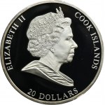 Cook Islands, Elizabeth II, 20 Dollars 2008 - The Birth of Venus