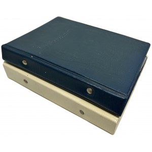 Set, Set of two binders with banknotes and coins (ca. 184 pcs.)