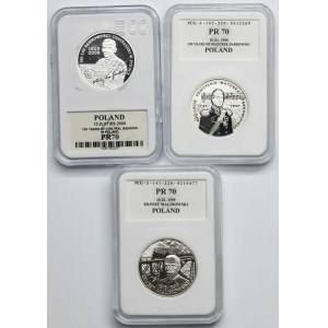 Zestaw, 10 złotych 1996, 1999 i 2009 (3 szt.)