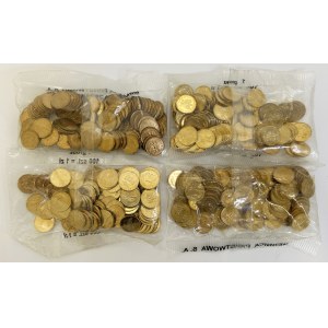 Zestaw, Worki mennicze, 1 grosz (4 szt.)