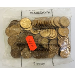 5 groszy 1992 - Worek menniczy (100 szt.)