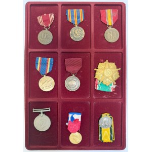 USA, Italy, Great Britain, France, Germany, Set of Badges (9 pcs.)