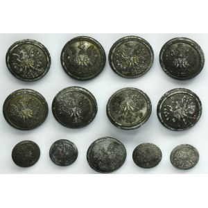 II RP, Set of uniform buttons (13 pcs.)