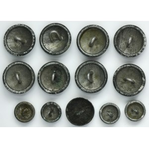 II RP, Set of uniform buttons (13 pcs.)