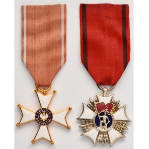 PRL, III RP, Order of Polonia Restituta, 5th class, Silver Order of the Banner of Labor of the PRL