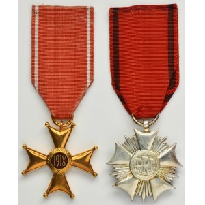 PRL, III RP, Order of Polonia Restituta, 5th class, Silver Order of the Banner of Labor of the PRL