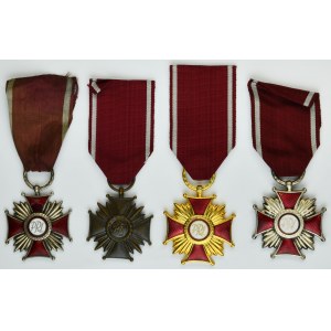 PRL, Cross of Merit (4 pcs.)
