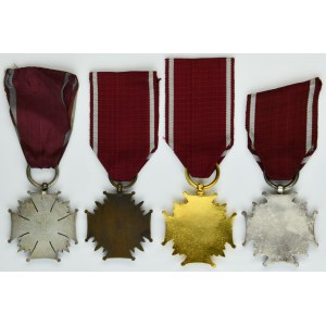 PRL, Cross of Merit (4 pcs.)