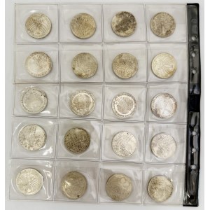 Set, Germany, FRG, 5 Mark (20 pcs.) - SILVER