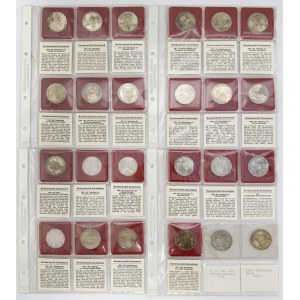Set, Germany, FRG, 5 Mark (21 pcs.) - SILVER