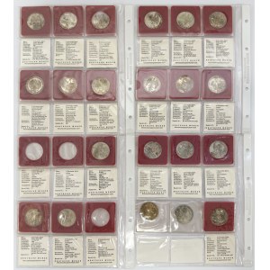 Set, Germany, FRG, 5 Mark (21 pcs.) - SILVER