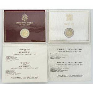 Set, Papal States, Vatican, 2 Euro 2008 and 2009 (2 pcs.)
