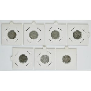 Set, Russia, Nicholas II, 15 Kopeck 1902-1906 (7 pcs.)