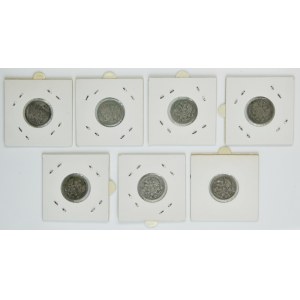 Set, Russia, Nicholas II, 15 Kopeck 1902-1906 (7 pcs.)