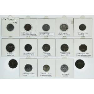 Set, Germany and Silesia, Notgeld (15 pcs.)