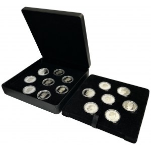 Set, Canada, Elizabeth II, 25 Dollars 2007-2010 (15 pcs.)