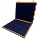 Set of wooden coin boxes (4 pcs.)