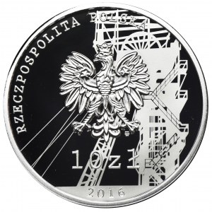 10 złotych 2016 35 rocznica pacyfikacji kopalni Wujek