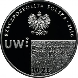 10 złotych 2016 200. Rocznica Utworzenia Uniwersytetu Warszawskiego