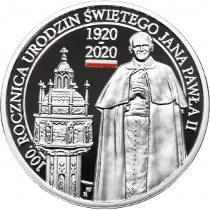 10 złotych 2020 100 rocznica urodzin Świętego Jana Pawła II