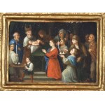 Frans Francken Młodszy, Antwerpia 1581 - 1642 Antwerpia, przypisywane, Narodziny Chrystusa i Obrzezanie Chrystusa