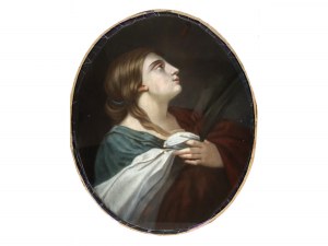 École bolonaise, XVIIe siècle, sainte femme