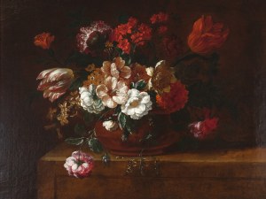 Peter Frans Casteels, Antverpy, činný kolem 1675-79, Zátiší s květinami