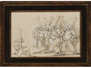 Jacques Callot, Nancy 1592 - 1635 Nancy, suiveur, gnomes avec masques vénitiens